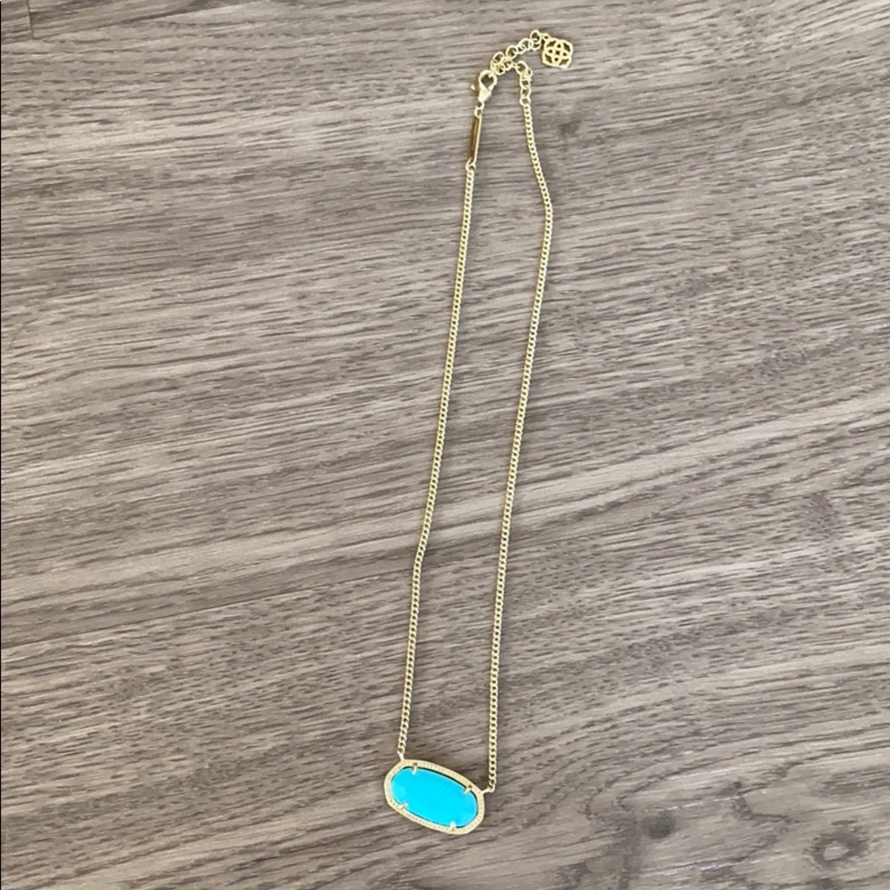 Kendra Scott Elisa Necklace in light blue